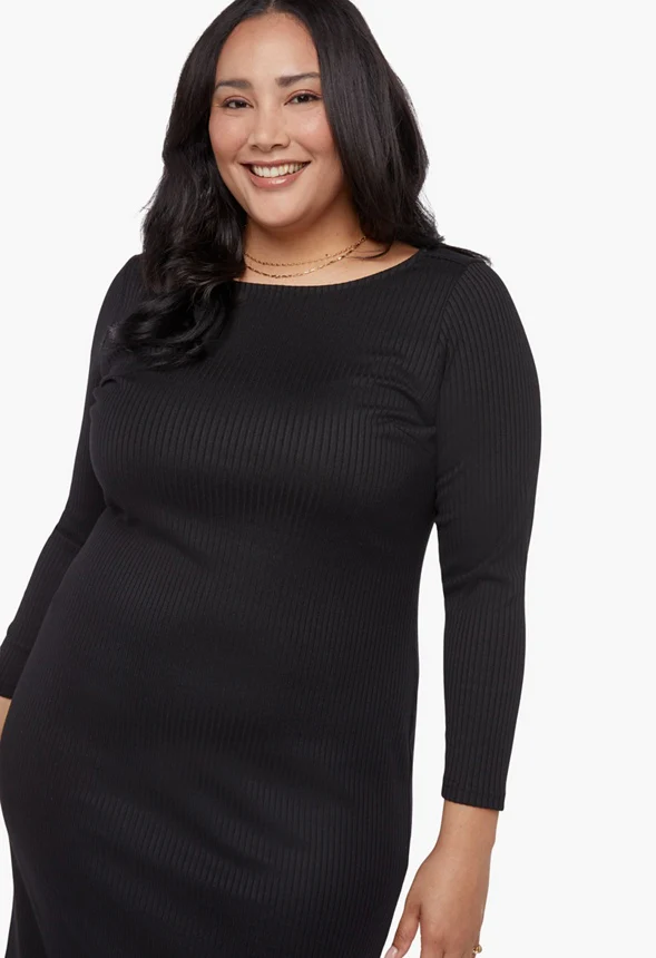 Midi Knit Dress - Image 4