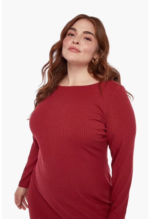 Midi Knit Dress - Image 4