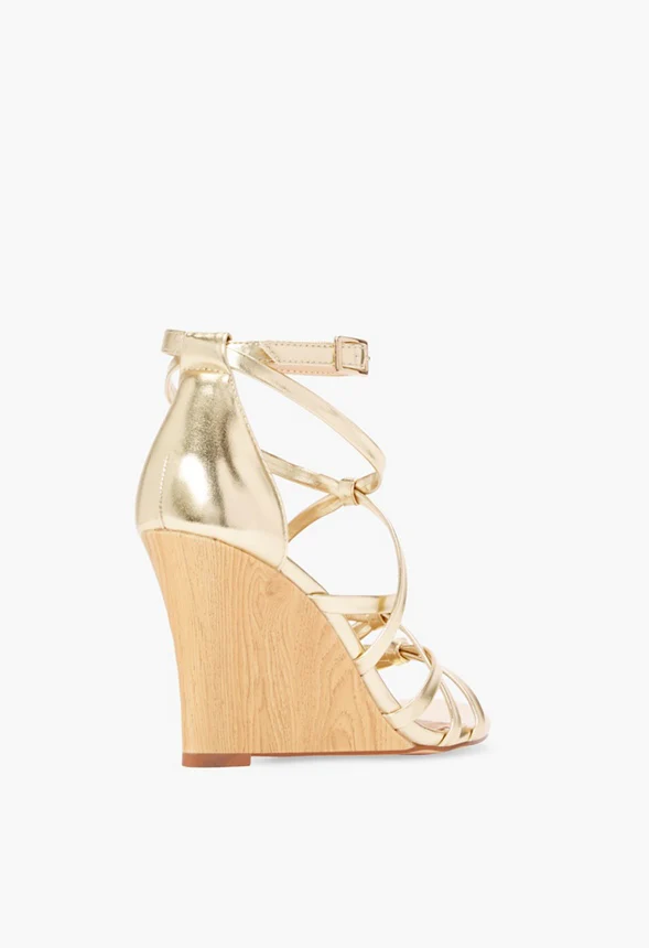 Midsummer Crossover Wedge Sandal - Image 3