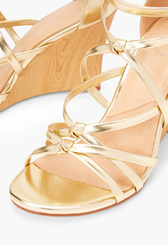 Midsummer Crossover Wedge Sandal - Image 4