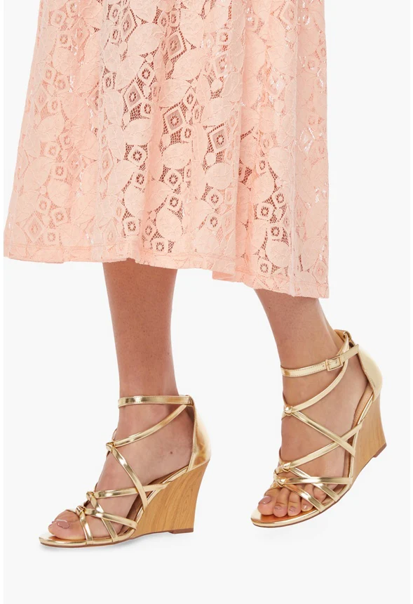 Midsummer Crossover Wedge Sandal - Image 5