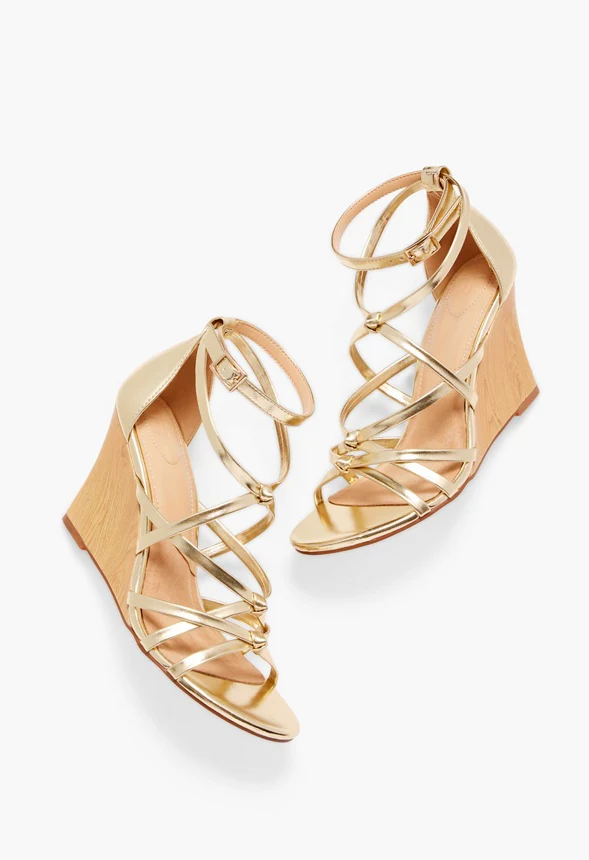 Midsummer Crossover Wedge Sandal - Image 6