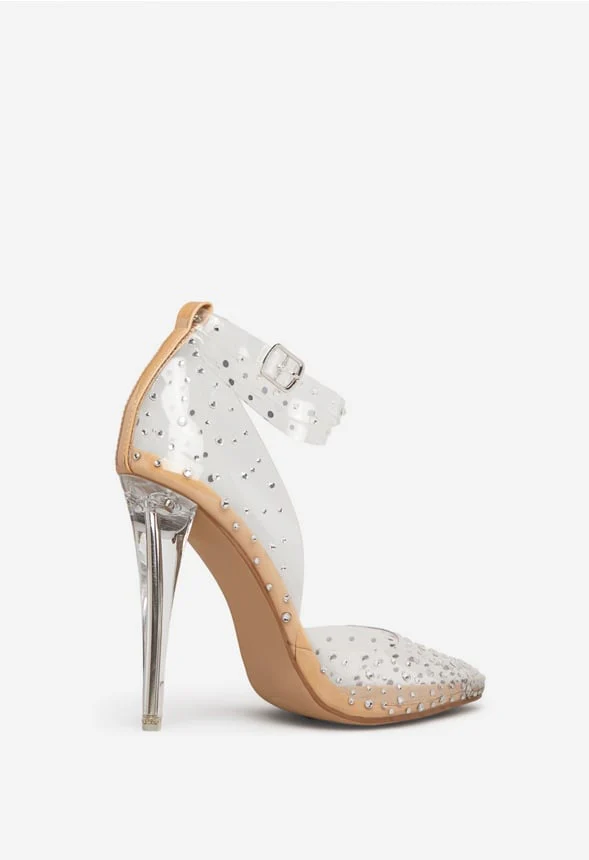 Mika Embellished Clear Pump - Image 4
