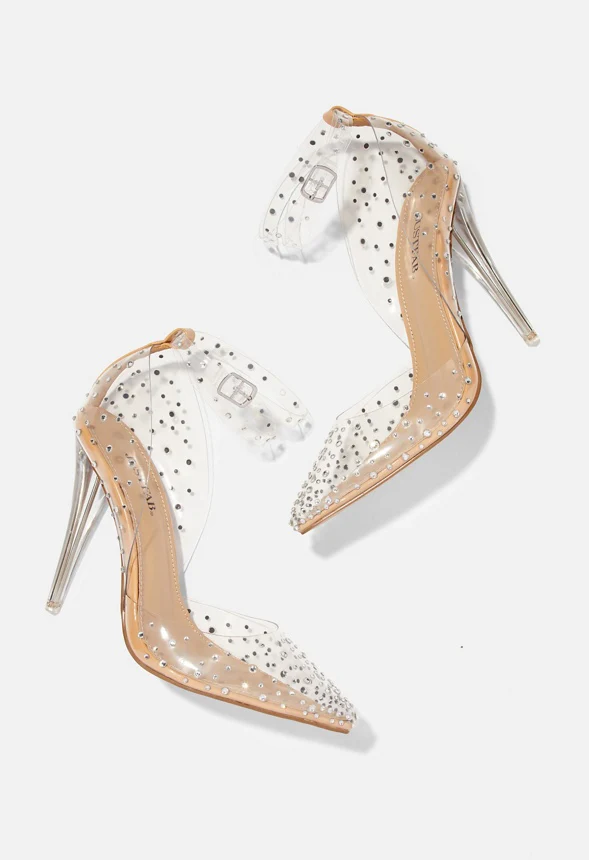 Mika Embellished Clear Pump - Image 5