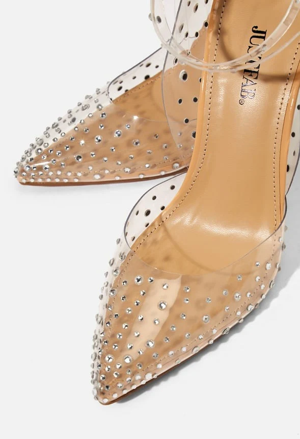 Mika Embellished Clear Pump - Image 6