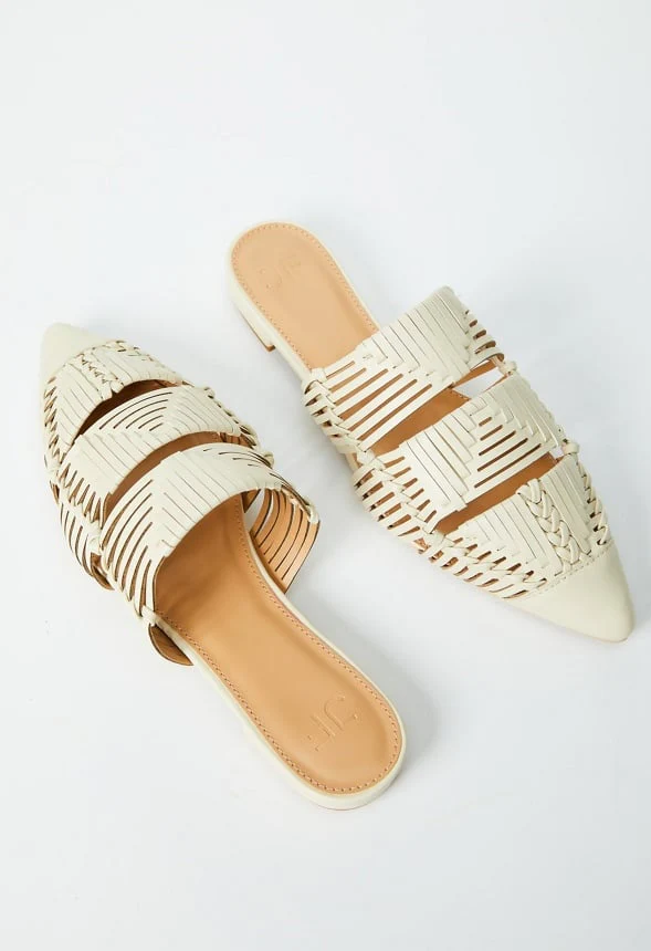 Milana Woven Flat Mule - Image 2