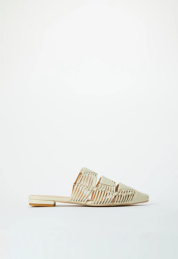 Milana Woven Flat Mule - Image 3