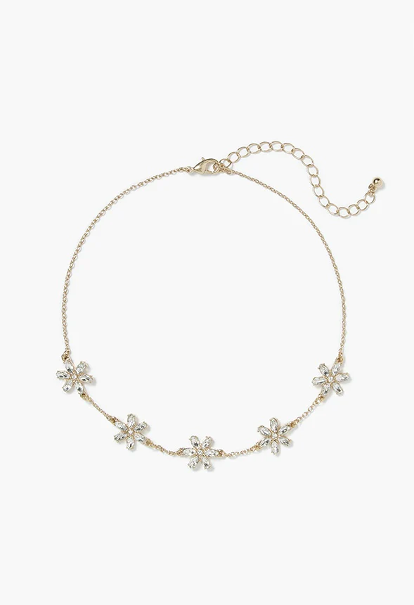 Milena Flower Layered Necklace - Image 3
