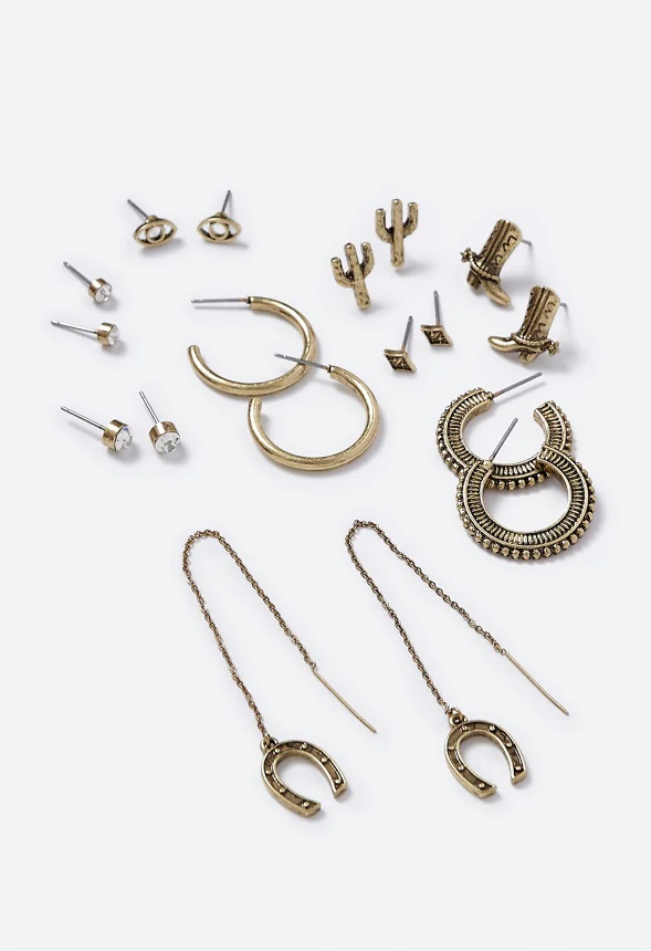 Miley Western Motif Earrings Multipack - Image 3