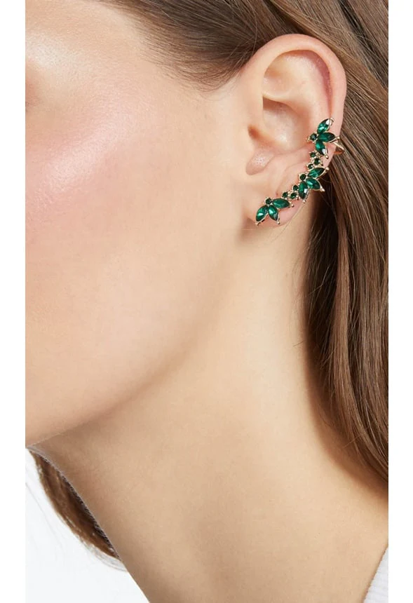 Mina Glass Navette Stone Ear Climber - Image 2
