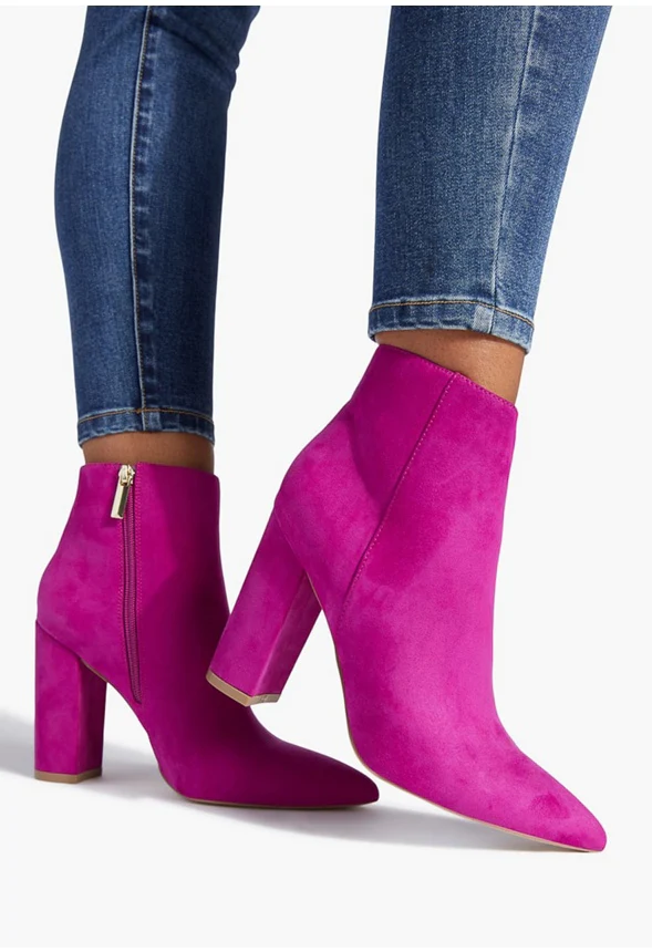 Minda Block Heeled Bootie - Image 2