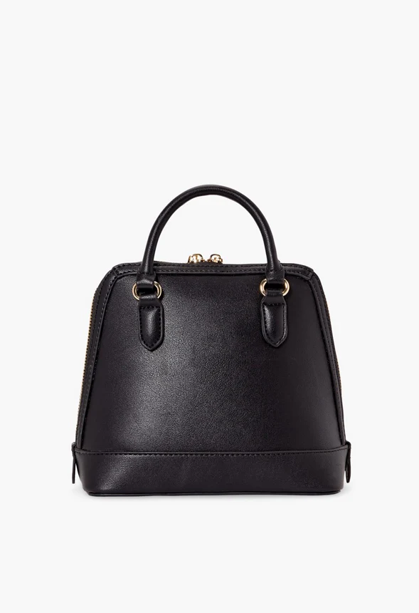 Mini Dome Satchel With Bow Trim - Image 2