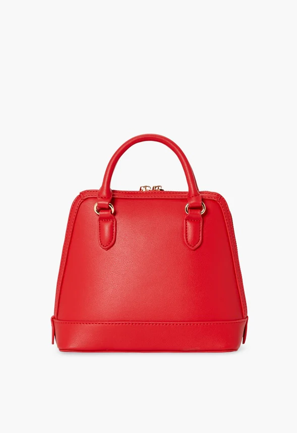 Mini Dome Satchel With Bow Trim - Image 2