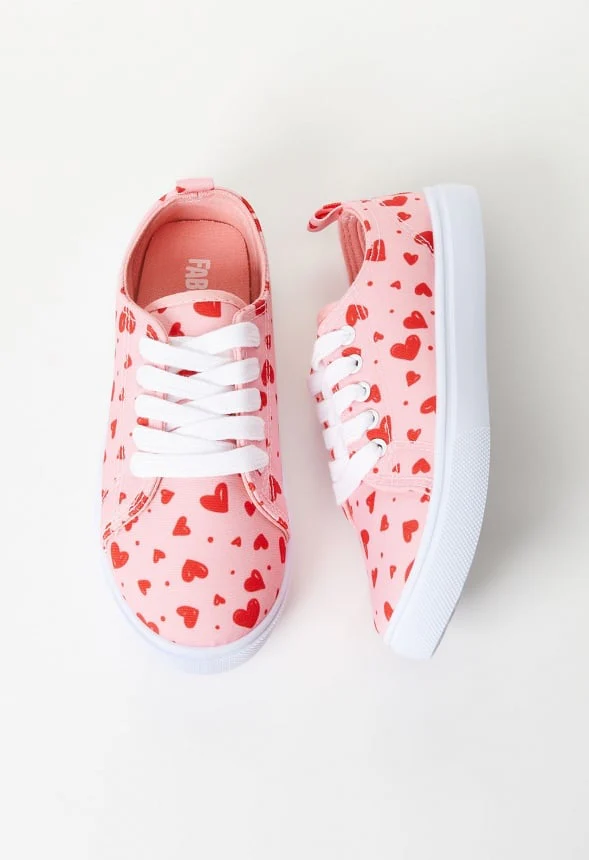 Mini Heart Lace Up Sneaker - Image 5