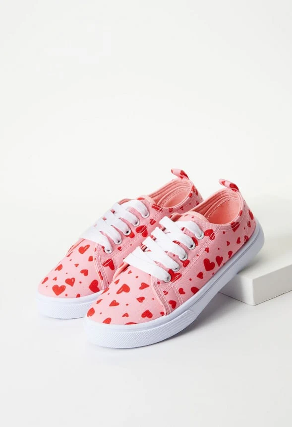 Mini Heart Lace Up Sneaker - Image 6