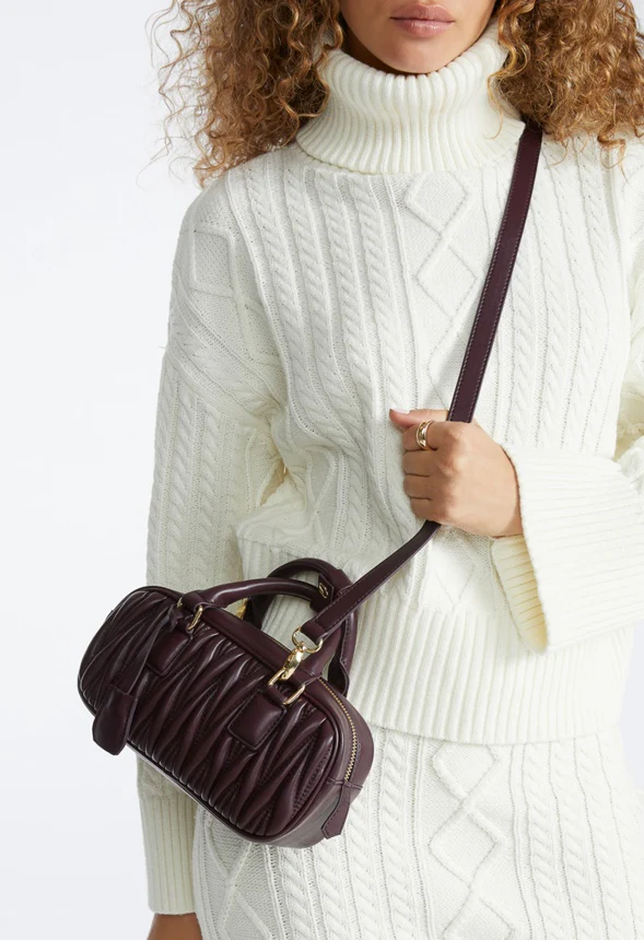 Mini Pleated Bowling Bag - Image 2