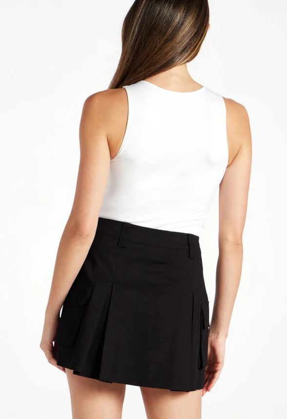 Mini Pleated Utility Skirt - Image 4