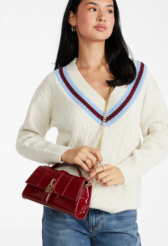 Mini Structured Crossbody With Chain - Image 2