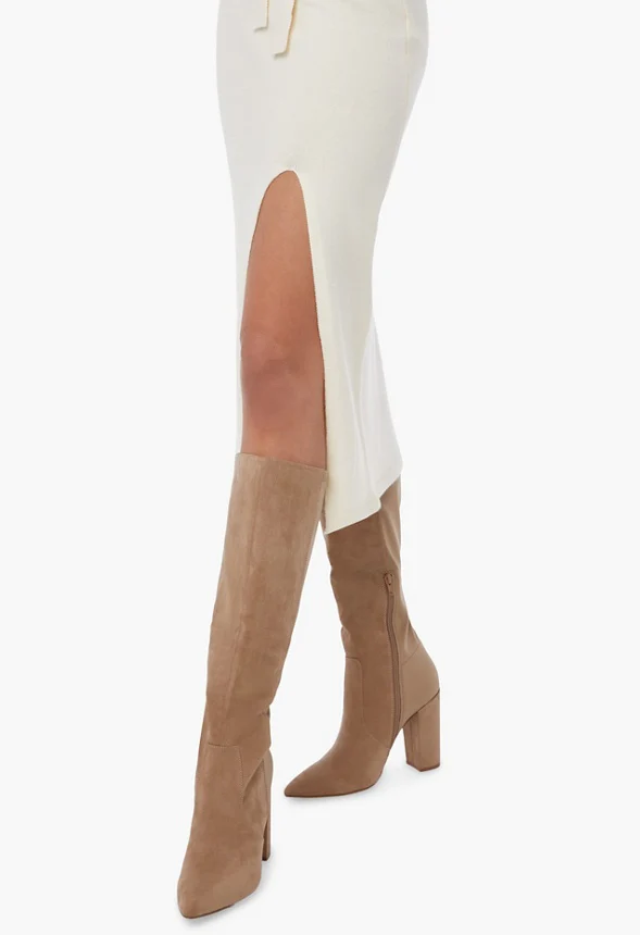 Mock Neck Sweater Midi Dress - Image 4