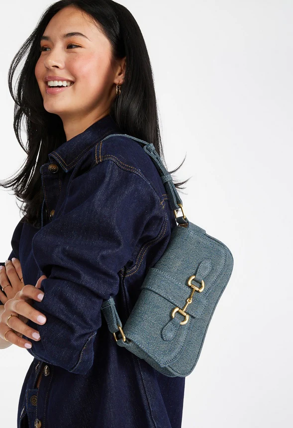 Modern Horsebit Shoulder Bag - Image 2