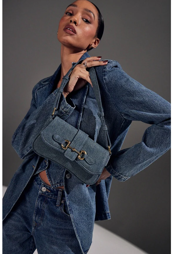 Modern Horsebit Shoulder Bag - Image 7