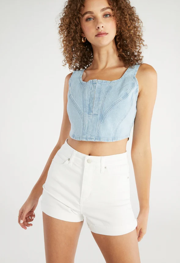 Monroe High-Waisted Curvy Tummy Tamer Shorts - Image 3