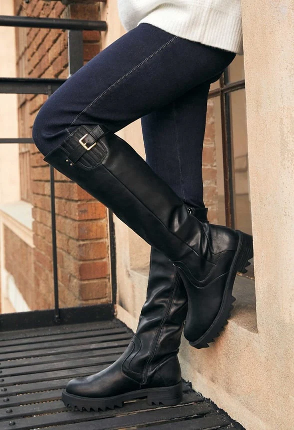 Morgane Tall Moto Boot - Image 2
