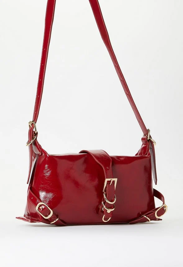 Multi Buckle Shoulder Bag - Image 4