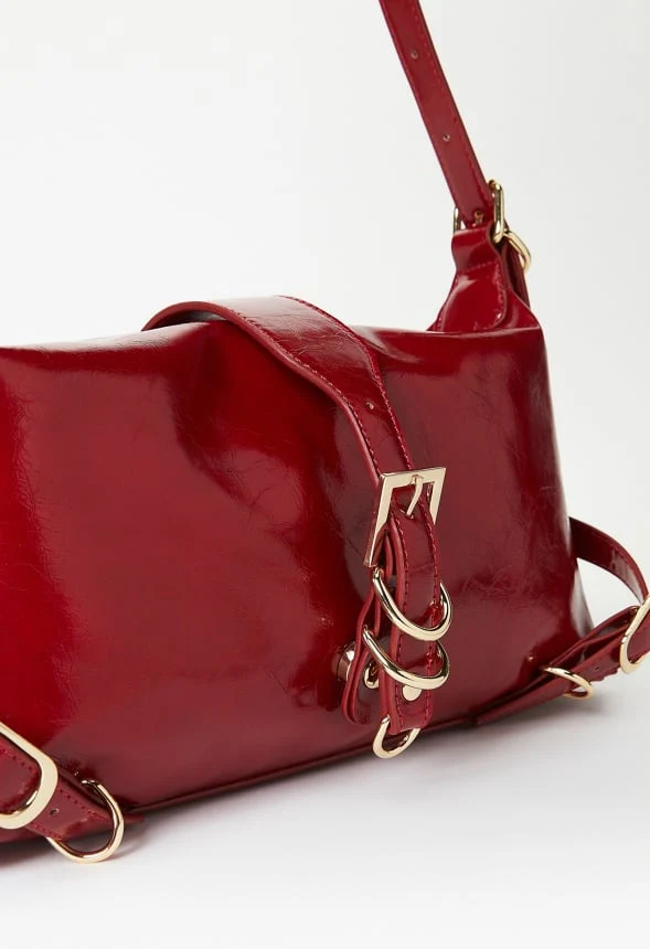Multi Buckle Shoulder Bag - Image 5