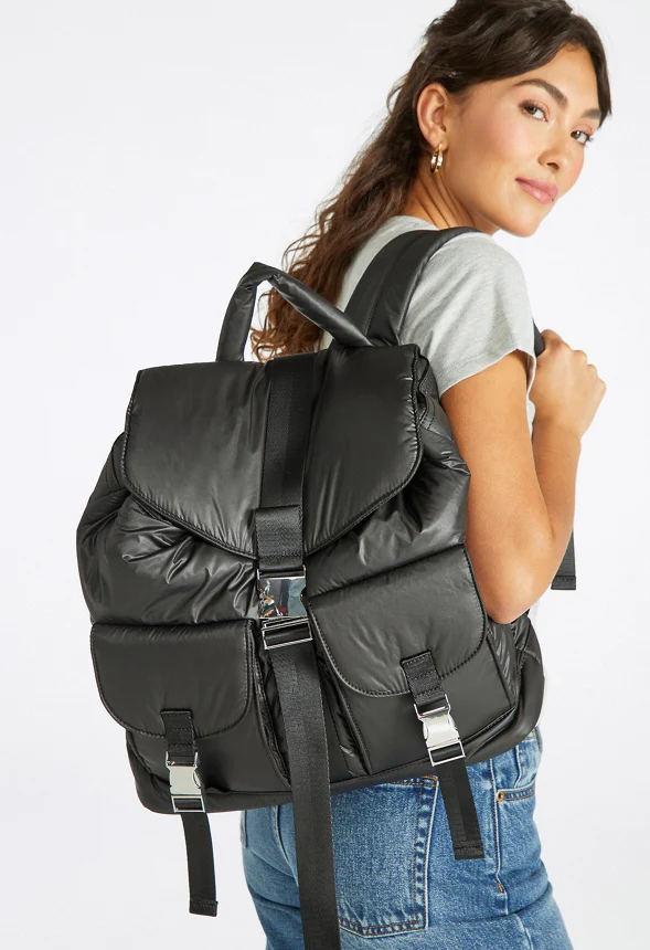 Multi Pocket Nylon Backpack - Image 2