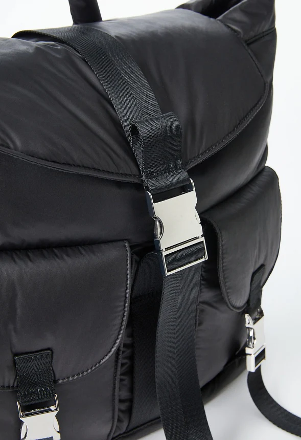 Multi Pocket Nylon Backpack - Image 4