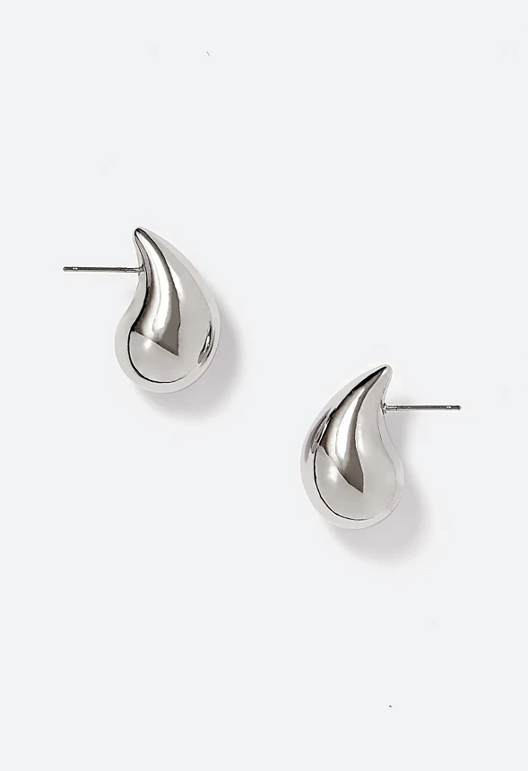 Mya Molten Teardrop Earrings - Image 2