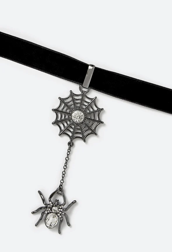 Naya Halloween Spider And Web Motif Choker - Image 2