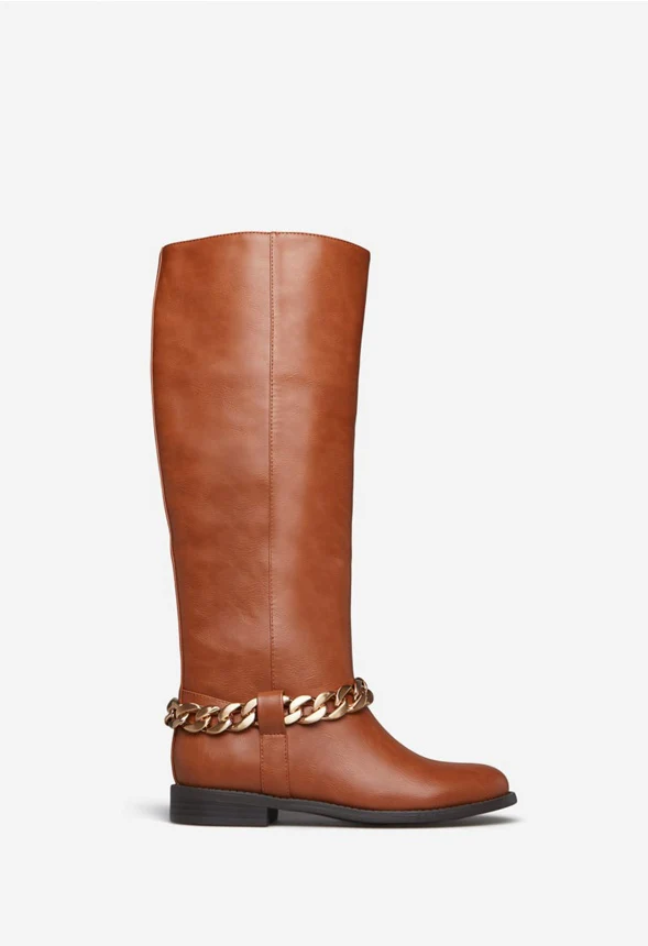 Nettie Chain Embellished Flat Boot - Image 3