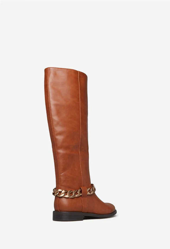 Nettie Chain Embellished Flat Boot - Image 4