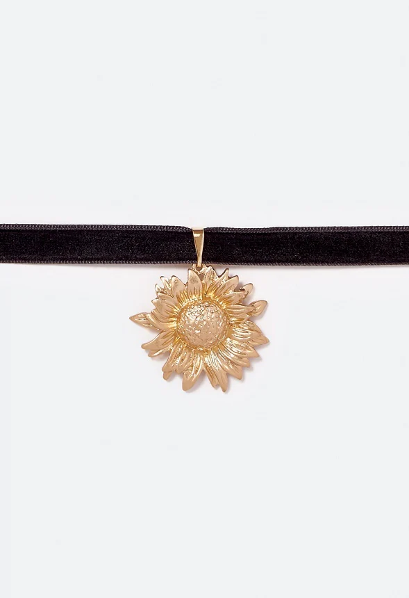 Noa Sunflower Cord Necklace - Image 4