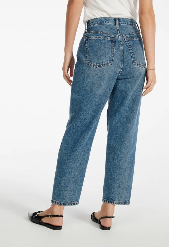 Noah High Rise Ankle Barrel Leg Jeans - Image 2