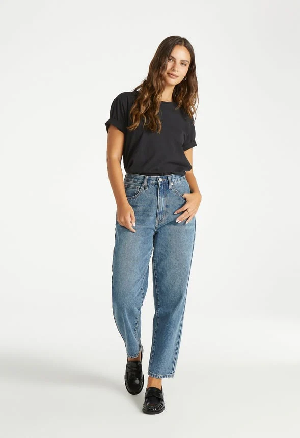 Noah High Rise Ankle Barrel Leg Jeans - Image 5