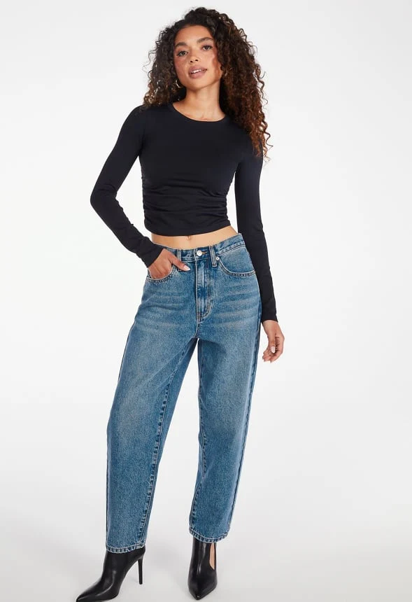 Noah High Rise Ankle Barrel Leg Jeans - Image 6