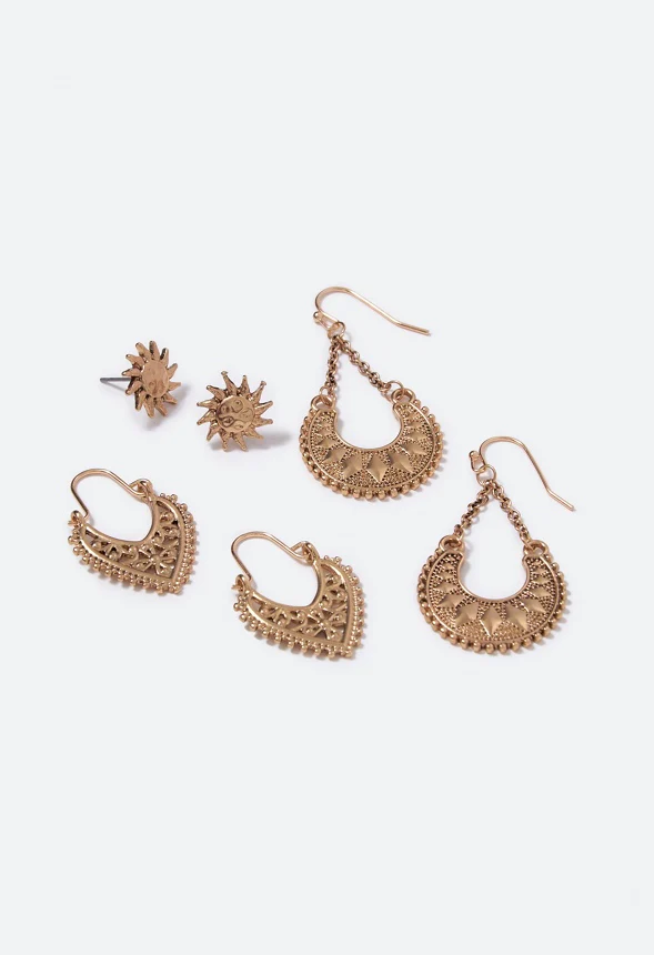 Noor Boho Stud and Drop Multipack - Image 3