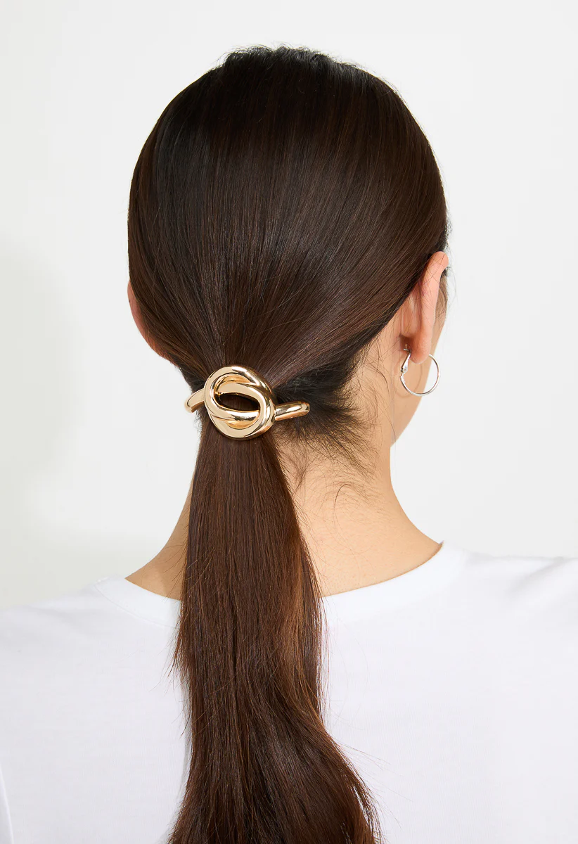 Norah Metal Knot Hair Tie - Image 2