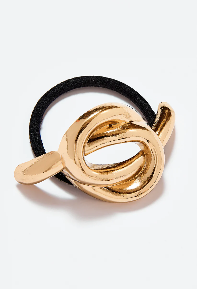 Norah Metal Knot Hair Tie - Image 4
