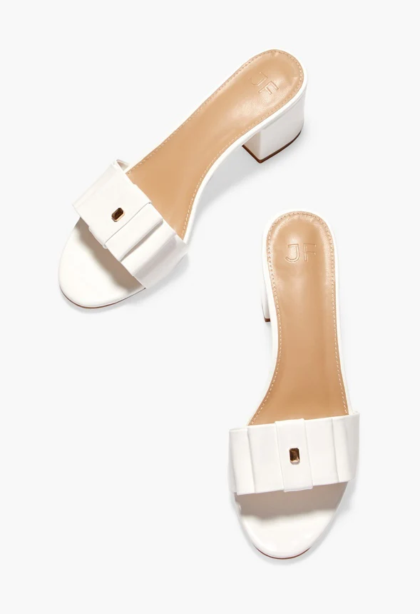 Noura Bow Mule Heeled Sandal - Image 6