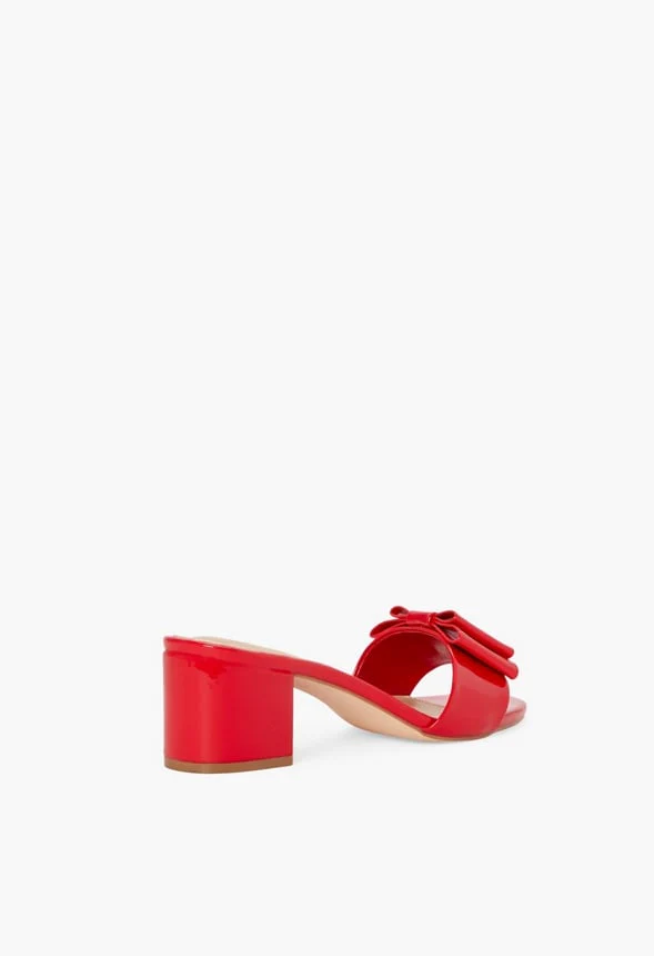Noura Bow Mule Heeled Sandal - Image 3