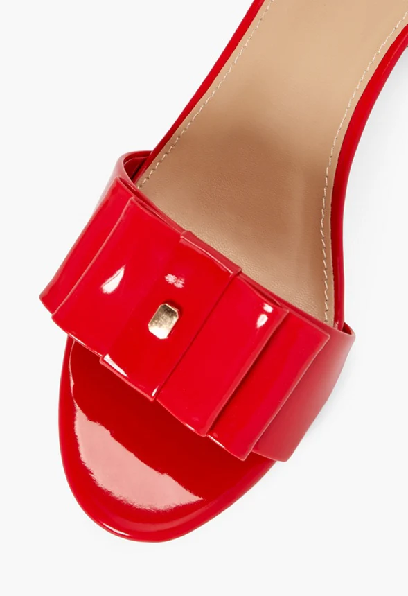 Noura Bow Mule Heeled Sandal - Image 4