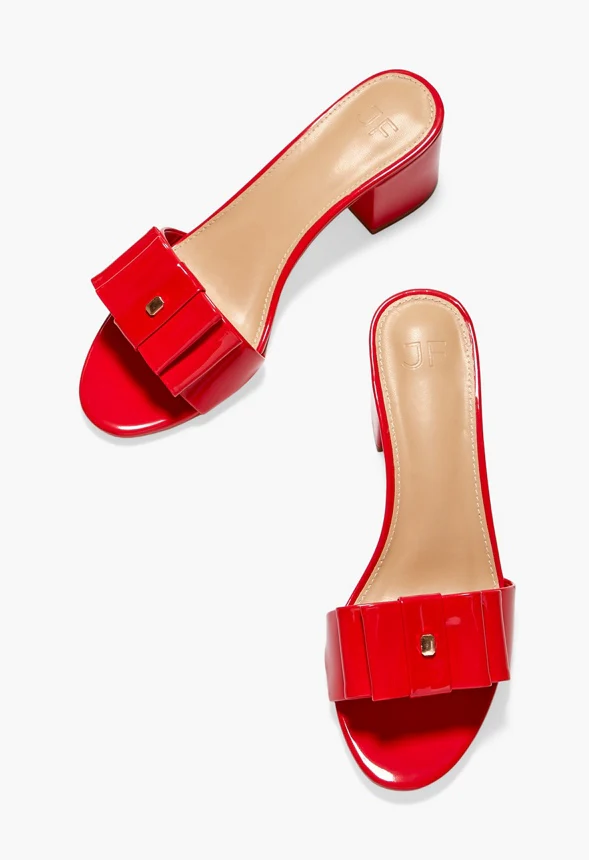 Noura Bow Mule Heeled Sandal - Image 6