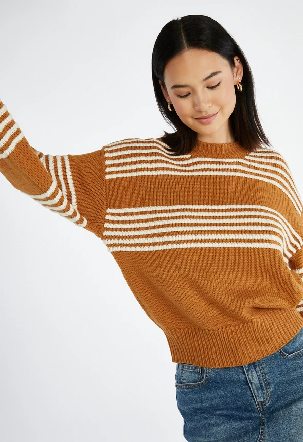 Novelty Blouson Sleeve Sweater - Image 3