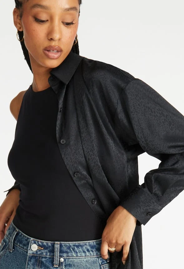 Novelty Satin Mens Shirt - Image 4