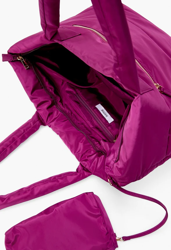 Nylon Puffer Tote - Image 4