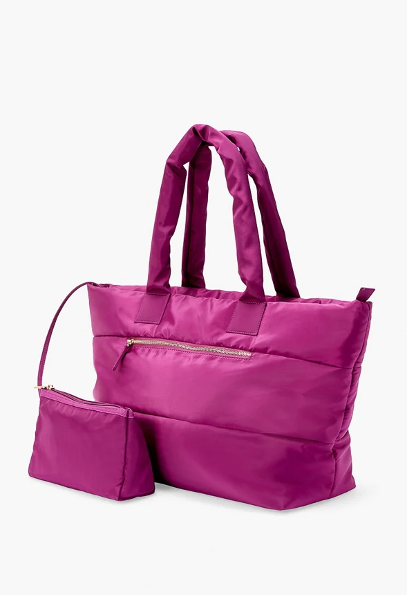 Nylon Puffer Tote - Image 6